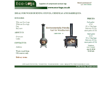 Tablet Screenshot of eco-logs.co.uk